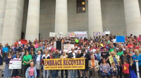 Every year hundreds of people gather at the Statehouse with family, friends and others who helped them for the Rally for Recovery.