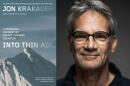 The cover of "In Thin Air" and author Jon Krakauer. (Courtesy of Penguin Random and Scott McDermott)