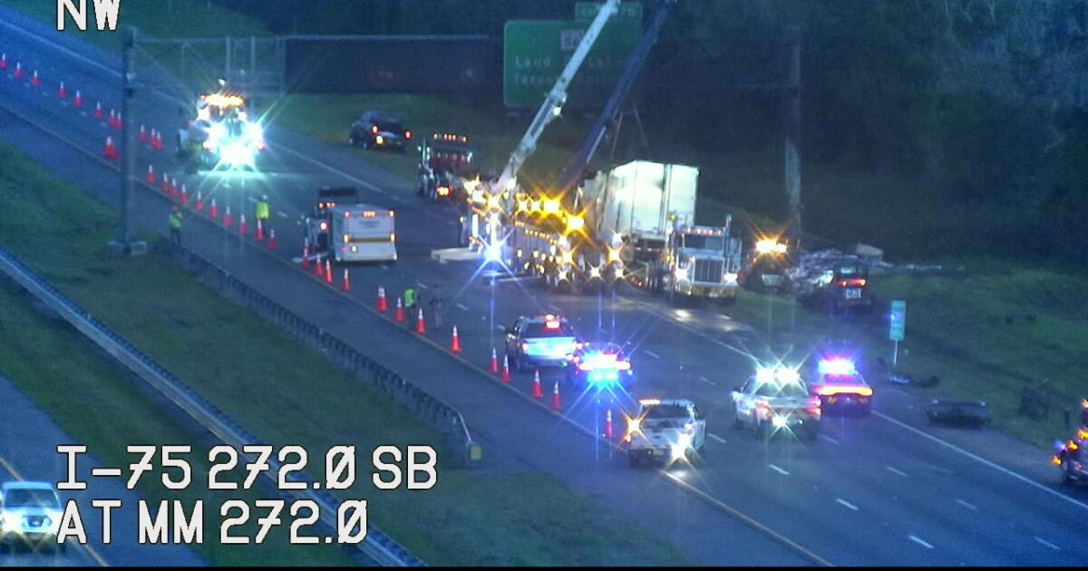 Lanes Reopen On NB I-75 In Tampa After Fiery 8-Vehicle Crash Involving ...