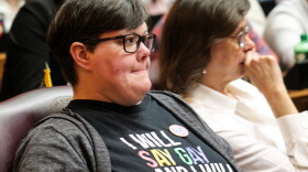 Alisha Hunter’s son is transgender and she said if SB 480 is signed into law, her family will have to leave Indiana.