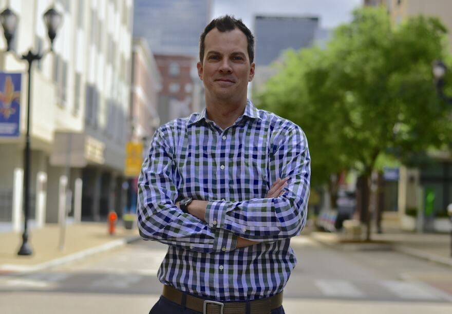 Chris Reitz spoke with Louisville Public Media the morning he publicly resigned as chair of the city's Commission on Public Art.