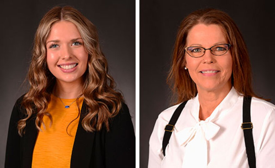 The student speakers for the 2022 Spring Commencement are Sarah Elizabeth Franklin and Gabria W. Sexton.