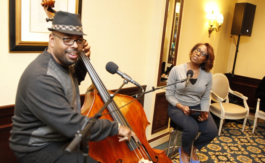 Christian McBride speaks with Audie Cornish at the Willard InterContinental Hotel in Washington, D.C.