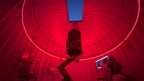 A view inside the Keeble Observatory at Randolph-Macon College in Ashland.