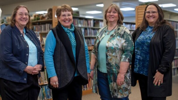 Ten Sleep Branch Library Staff-(left to right) Veronica Risch, Karen Funk, Carol Greet, Rhonda Carter