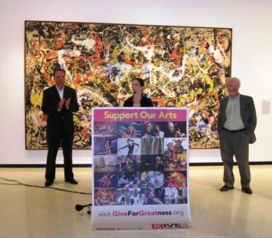 Musicalfare's Randy Kramer, Campaign Director Megan Callahan and ICTC's Vincent O'Neil