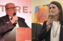 Montana Supreme Court candidates Dan Wilson (L) and Amy Eddy (R).