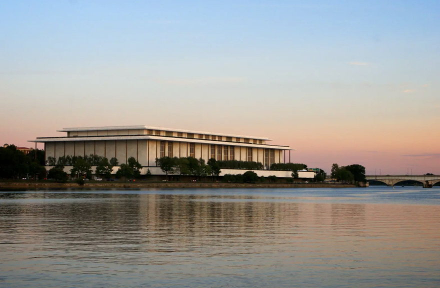 Kennedy Center on the east bank of the Potomac River in Washington D.C.