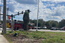 Traffic is blocked at the intersection of NE 14th St. and NE 25th Ave. in Ocala on Tuesday, Sept. 29.