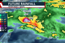 Forecast rainfall over next week.