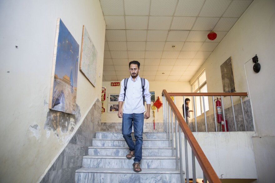 Abbas recently finished his first year of beginning Mandarin. "Chinese is the language that can make Pakistan prosperous and help Pakistanis get a job," he says. "China can also help Pakistan move forward."