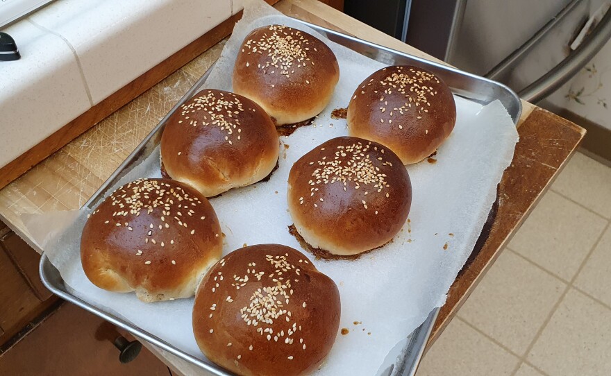 Fr. Ian's baked bao for Lunar New Year 2021