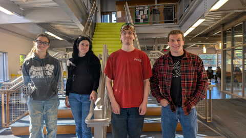 Four Manchester Community College students