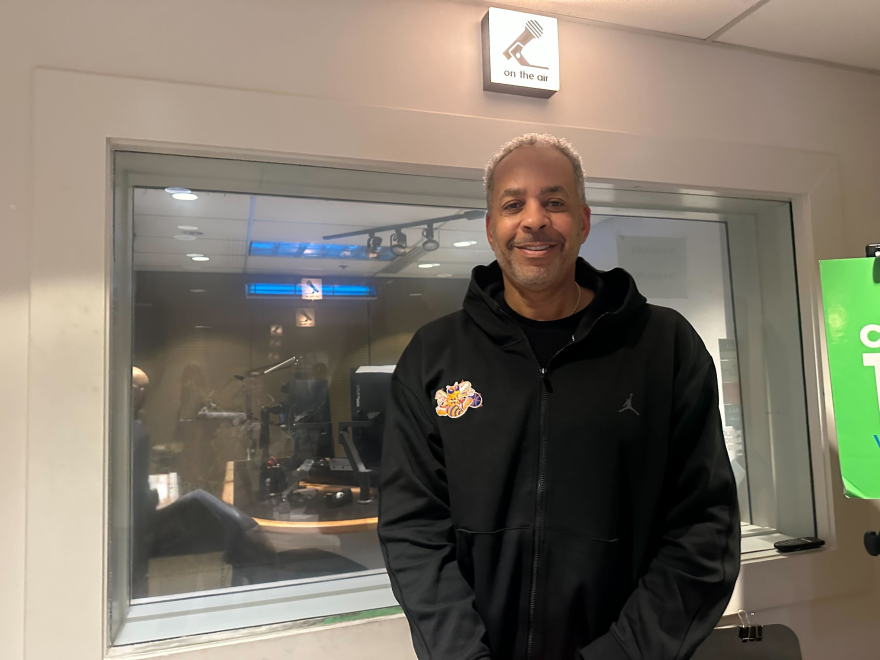 Dell Curry visits “Charlotte Talks” ahead of the Charlotte Hornets retiring his No. 30 jersey on March 19, 2026.