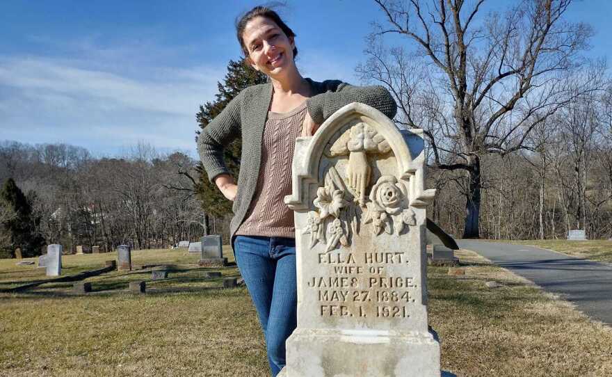 Alicia Williams, a.k.a. Lady Taphos a.k.a. “The OG Grave Cleaning Lady” researches gravestones and posts time lapse videos of their cleaning on Tik Tok.