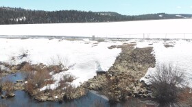 A screenshot of the alleged wastewater pond leak site from a video on the Cottonwood Environmental Law Center website.