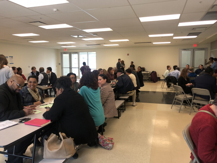 The district picked the three meeting locations to try to reach Indianapolis' different neighbourhoods. Wednesday's meeting took place on the westside.