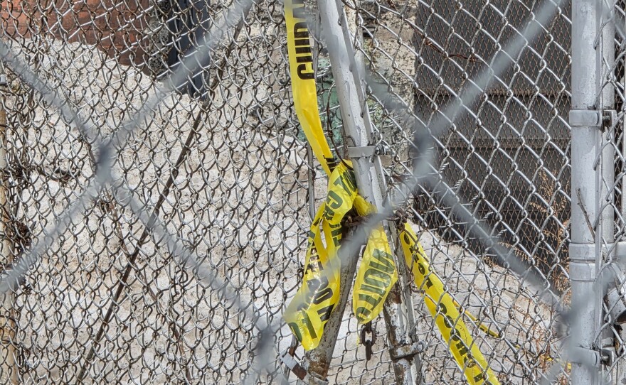 Damage and debris is seen outside the St. Ann's School, which sustained extensive fire damage on Jan. 16, 2026.