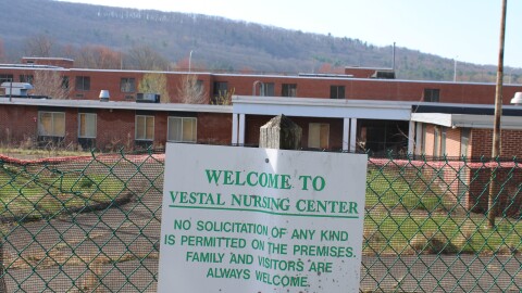 The former Vestal Nursing Center (April 2026)