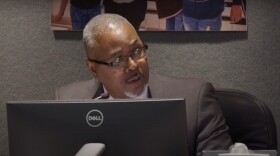 Superintendent Eric Jay Rosser speaks during a school board meeting on July 31, 2025