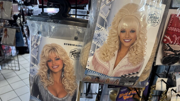 Deepack "D." Nachnani, owner of Harygul's Halloween Superstore, said Dolly Parton wigs — or "1980s Country Legend Bouffant" wigs, according to the packaging — have been top sellers this season.