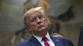President Trump pauses during an event on health care prices at the White House on Friday.