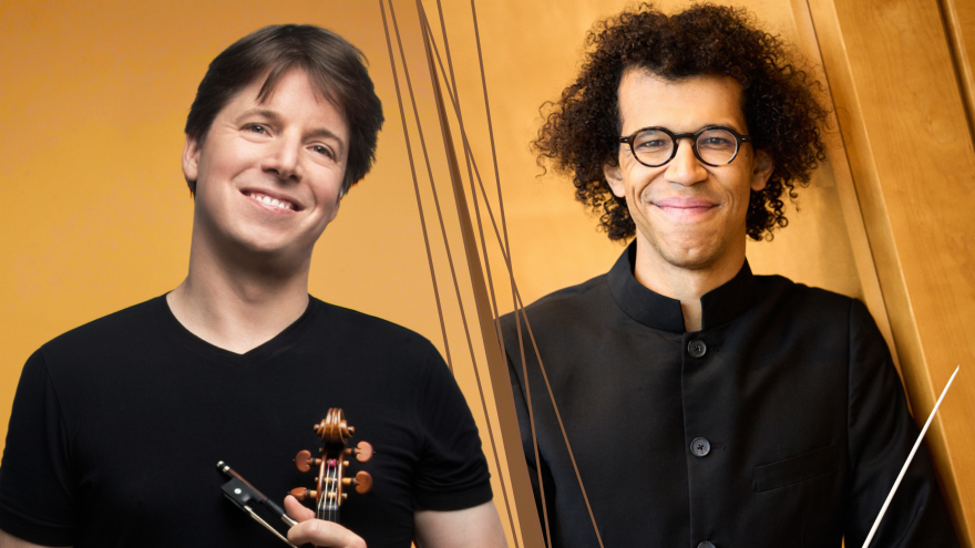 Violinist Joshua Bell and conductor Jonathon Heyward