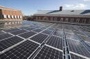 Community solar panels can be installed on warehouse roof tops or on 20-40 acres of land.
