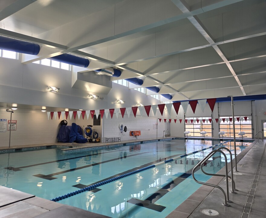 The Amber Waves facility has retail space, a classroom, and an 18-foot-deep pool.