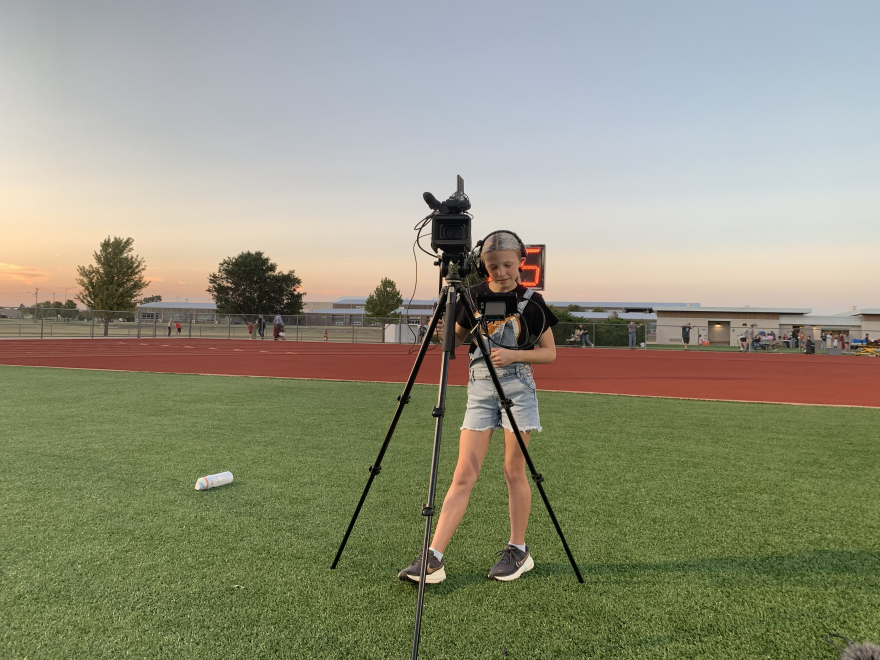 Payton Hoffman is a 6th-grade media crew volunteer.