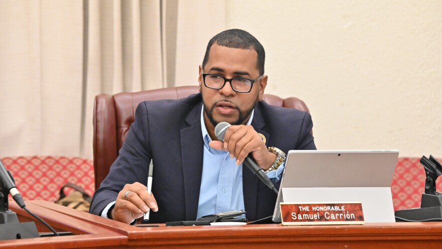 Pictured: Senator Samuel Carrion