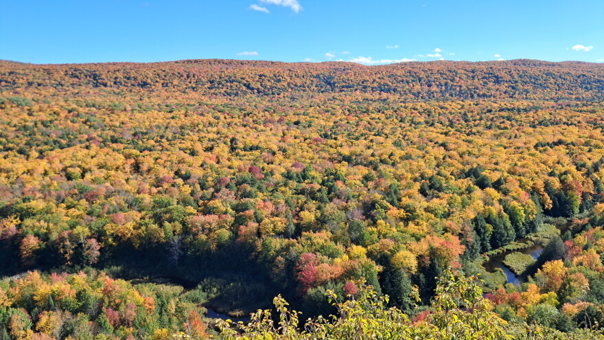 Fall colors at Lake of the Clouds in Michigan's Upper Peninsula