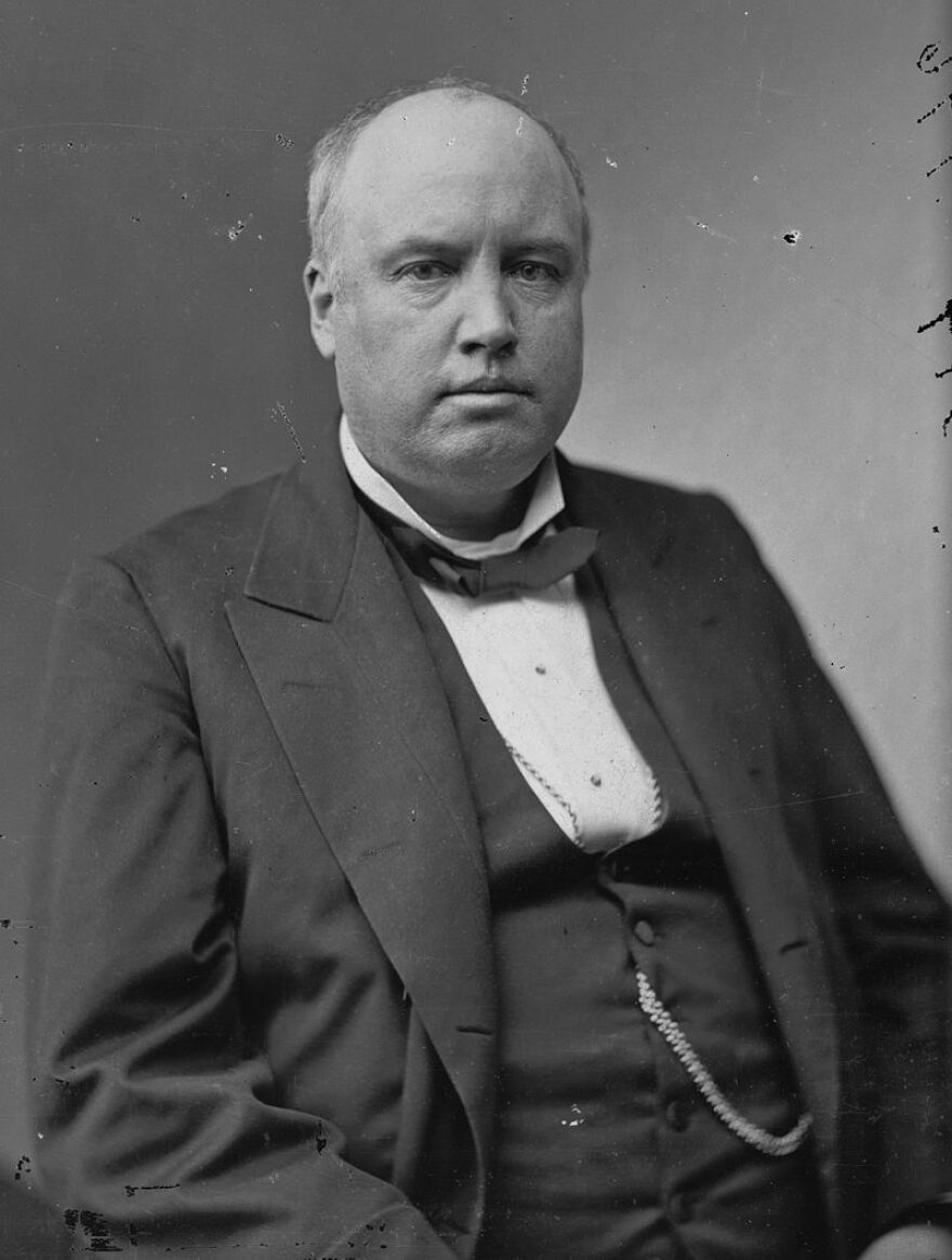 A photo of Robert G. Ingersoll captured by Mathew Brady sometime between 1865 and 1880.