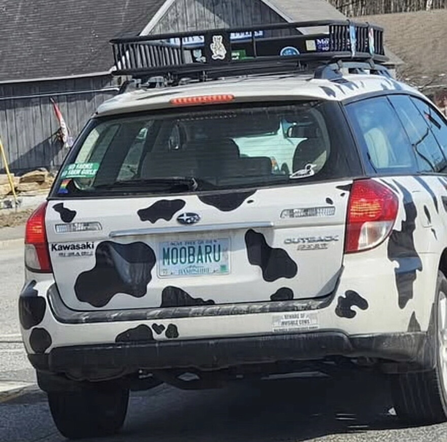 This driver went all in on the farm theme.