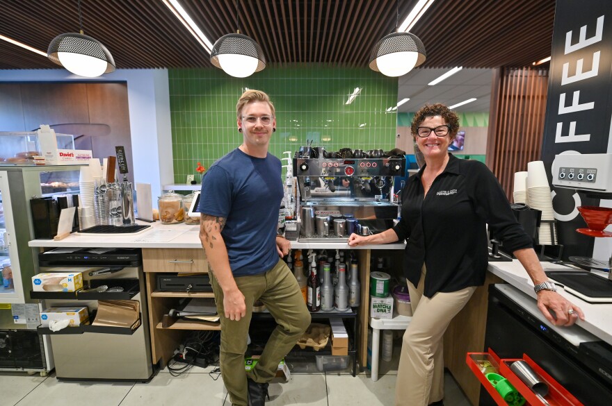 Kyle Mervau and Mary Tellie are owners of Electric City Roasting Co. Tellie founded the company 22 years ago, in search of a good cup of coffee in the region.