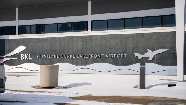 Burke Lakefront Airport in Cleveland on Jan. 21, 2026.