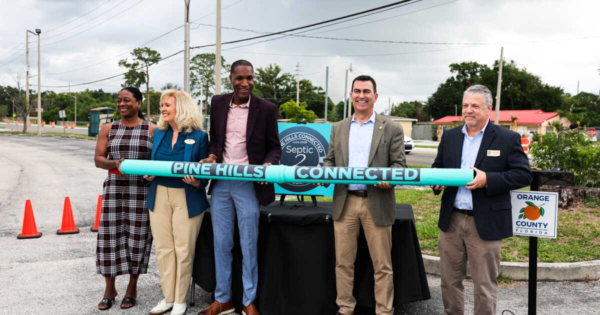 Orange County celebrates getting 95 properties off septic, onto sewer system