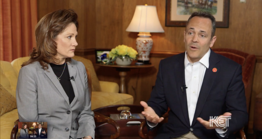 Then-Gov. Matt Bevin and his now estranged wife Glenna Bevin talked on KET in 2017 about their experiences with adoption.