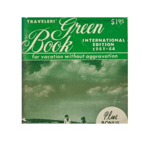 A copy of the Green Book 1963-64 edition, similar to the one in which travelers could find Mrs Watson's West Baltimore Tourist Home.