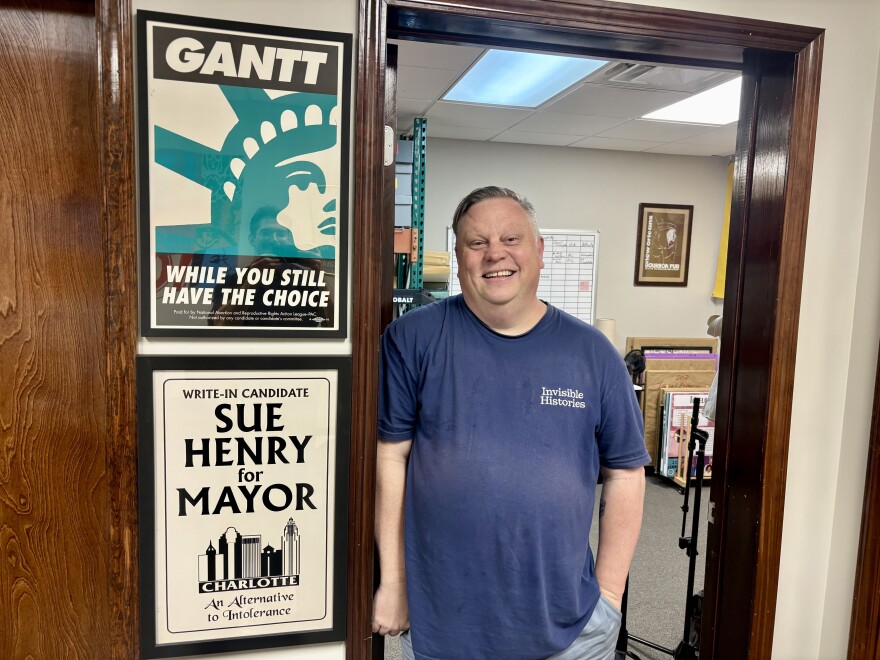Josh Burford, co-founder of the Invisible Histories Project, is preparing to open what may be the largest Southern LGBTQ archive in Charlotte later this year.