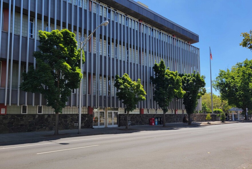 The Lane County Sheriffs Office, which is apart of the Lane County Courthouse complex, seen on July 29, 2026.