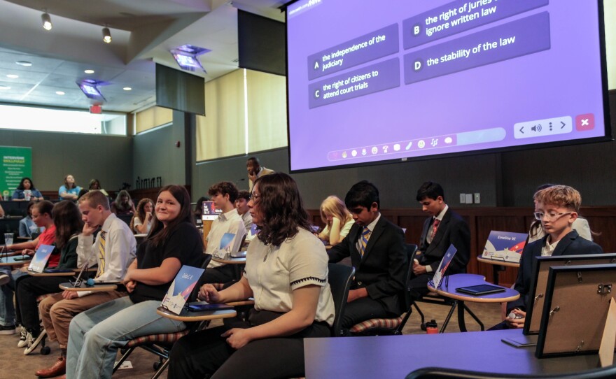 The National Civics Bee tests sixth, seventh and eighth grade students' knowledge of the founding fathers, their beliefs, the makeup of American government and the rights provided to citizens.