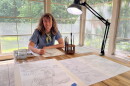 Rebecca Jabs (pictured above) is an ARTservancy resident at Forest Beach Migratory Preserve. She’s also a freelance science illustrator in Manitowoc, Wisconsin.