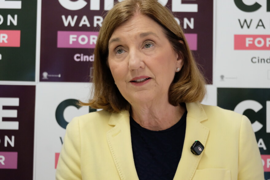 Democratic Cinde Warmington, who is running for governor, calls on Gov. Kelly Ayotte to wait until after the 2026 election to nominate a replacement Supreme Court justice.