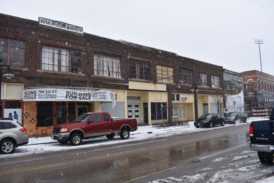 Casey Baldovin's new Warehouse District mixed-use development along SW Adams near Oak St.