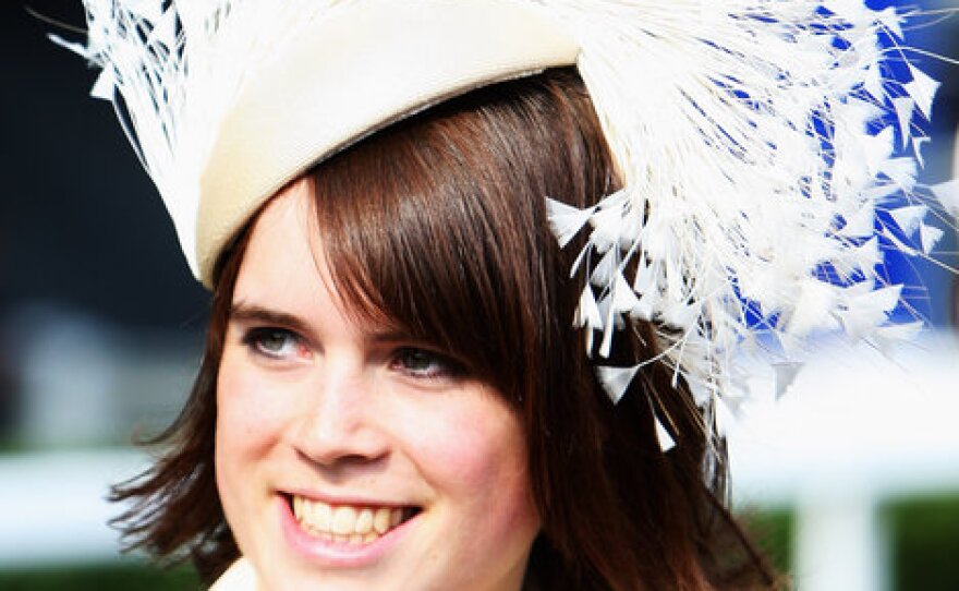 Princess Eugenie of York arrives at Ladies Day on June 19, 2008.  