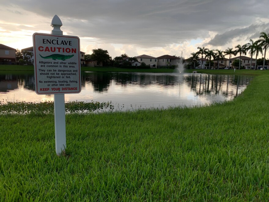 Some of the homes sold by HUD are located in low-lying areas like this Homestead neighborhood.