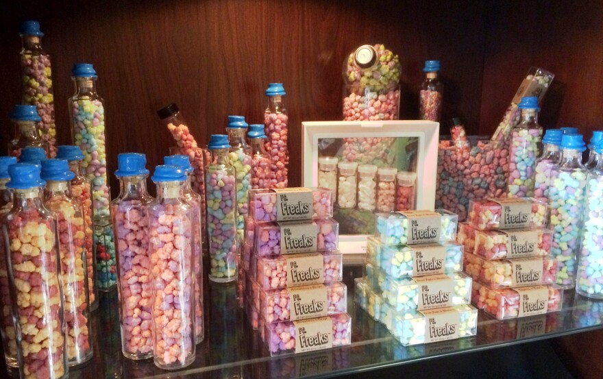 The Eugene J. Candy Co., which opened a year ago in Brooklyn, stocks offbeat novelties like wax fangs as well as its own experimental confections.