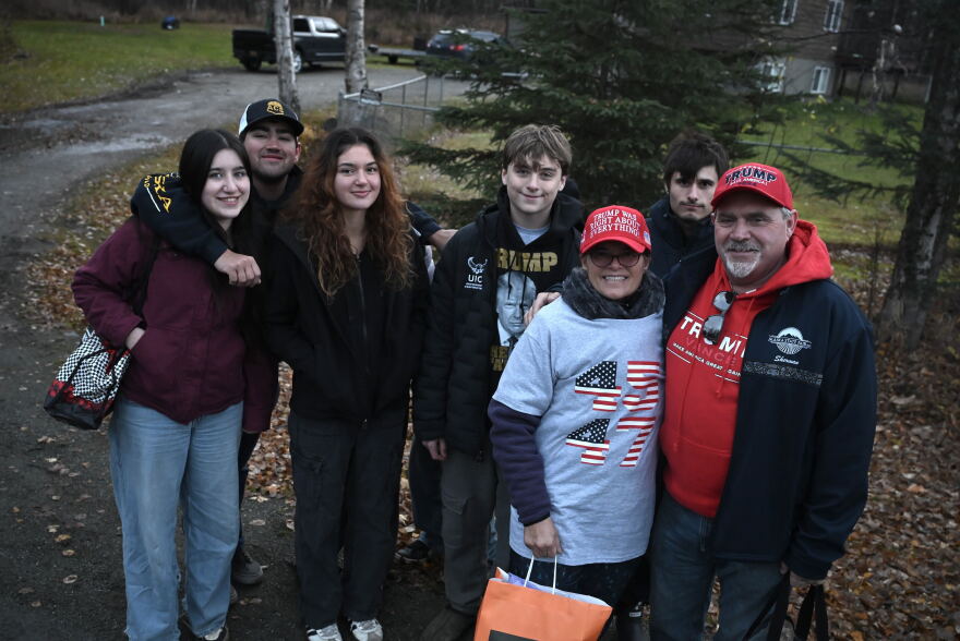 Palmer residents Sherman and Michelle Leifer, 55 and 53, were at the event with 10 of their children and grandchildren.