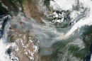 Wildfire smoke crosses the U.S. on jetstream